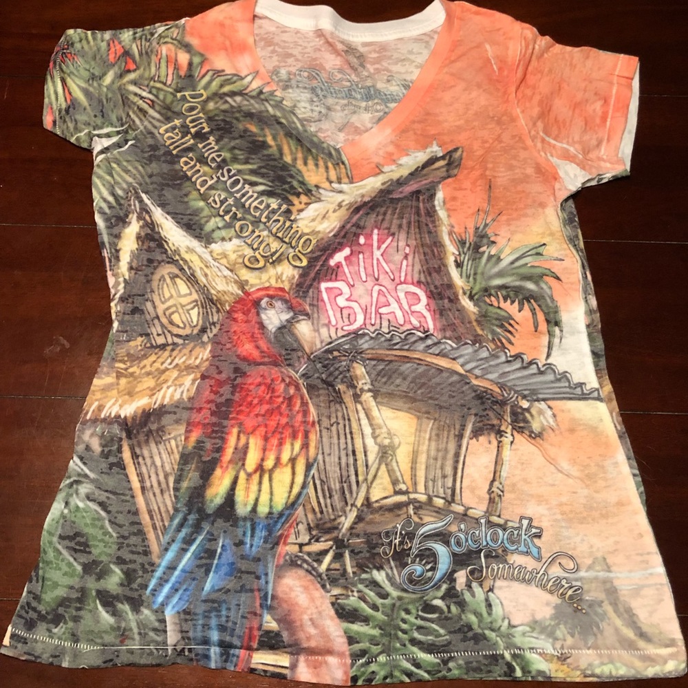 Margaritaville Orlando V-Neck Burnout Tee